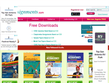 Tablet Screenshot of goyalassignments.com